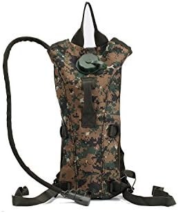 Ennrui 3L nylon Military camouflage Water Rucksack Hydration Backpack Camelbak Pack for Hiking Camping (Jungle Digital(1))