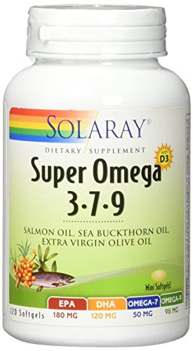 Solaray Super Omega 3-7-9 Softgels, 120 Count