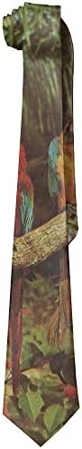 Parrot Jungle, Miami Gentleman Cool Fashion Tie Classic Stripe Men's Necktie