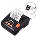 Portable Mobile 58mm Bluetooth Thermal Printer MUNBYN High Speed Direct Mini Printer with Leather Case, Compatible with Android iOS Windows Systems and ESC/POS Print Commands Set