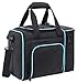 MIER Large Adult Lunch Bag for Men Women Insulated Soft Cooler for Picnic, Kayak, Beach, Grocery, Work, Travel, 2 Decks Cooler, Black/Blue