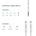 UGREEN Audio Jack Y Aux Extension 20 cm Stereo Audio Cable Splitter 3.5 mm Headphone Extension for Mobile Phones, White