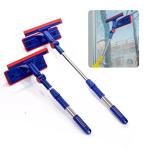 Rodo Limpa Vidro Box Janela Azulejo Carro Cabo Extensível Multiuso 2 em 1 | Rodinho, Esfregão, Mop, Retratil