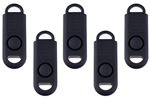 B A S U eAlarm+ with Tripwire Hook, America's #1 Emergency Alarm, Proven Results as seen on TV, Battery Included, Carabiner Included, Family Pack (5) (SWAT Black) - Thumbnail 7