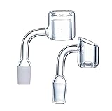 90 Degrees 14MM Thick Quartz Handmade Accessories (2PCS 14mm Male)