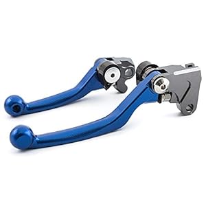 FXCNC CNC Aluminum Dirt Bike Pivot Brake Clutch Levers compatible for Husqvarna Enduro (Magura) 2018-2020, TE150I 2019…