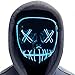 Halloween Mask,LED Masks Glow Scary Mask Light Up Cosplay Mask Rave Mask for Festival Music Party Parties Costume Christmas (Halloween mask for Bule 2)