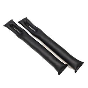 TARO WORKS レザー カーシート センターコンソール 隙間 クッション 【2本入り】 シートパッドスペーサー ブラック