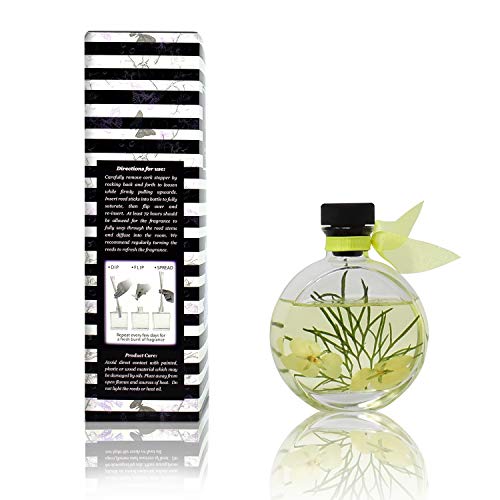 LOVSPA Lemon Zest Luxury Home Fragrance Diffuser Reeds Set | Intensely Clean, Summery Scent of Purifying Lemon Citrus with a Green, Grassy Twist. A Vivacious Scent with The Tangy Glow of Citrus
