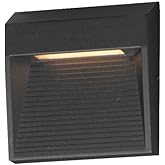 ET2 Lighting E41552-BK Steppes - 10W 1 LED Outdoor Wall Mount-4.75 Inches Tall and 4.75 Inches Wide, Finish Color: Black