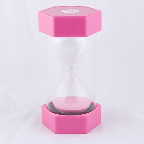 VEOLEY 20 Minute Sand Timer 20 sand timer 20 minute Large Security Fashion Colorful Sandglass Hourglass Timer Clock for Kids/Teacher/Classroom/School 3.5 x 3.2 x 6.4 inches - Pink