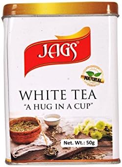 Honey Land White Loose Tea from India in Decorative Tin Container, 200 Grams of Delicate Unblended, Naturally Sweet Camellia Sinensis Loose Leaf Tea, Gift for Tea Lover, Family Drink