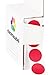 ChromaLabel Stickers, 1000 Red 3/4-inch Round Labels with Dispenser Box, Permanent Adhesive Dot Stickers, Ideal for Office & Home Organization