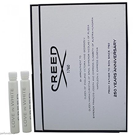 Creed Love In White 2 (TWO) x Vials 2 ml 0.06 oz