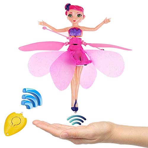 Amazingbuy Flying Fairy Doll Infrared Induction Control RC Helicopter Kids Toys Teen Toys Ballet Girl Flying Princess Doll (Flying Fairy)
