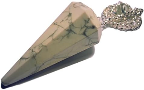 Animus Imperat Dowsing pendulum (dowser) amethyst rock crystal aventurine and more (Howlite)