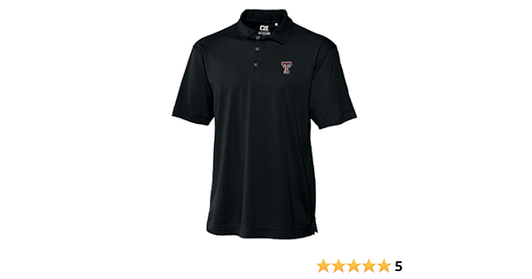Red Raiders Black Drytec Genre Polo Tee 