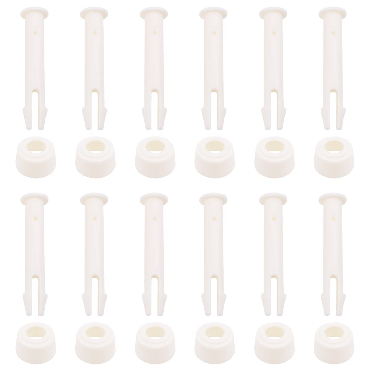 WANGCL 12Pcs Plastic Pool Joint Pins Prism Frame Pools Replacement Parts Rubber Pool Seals for Intex 10-12ft Pools Pin Replacement