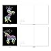 Horns and Unicorns: 10 Assorted Blank All Occasions Notecards Featuring Rainbow Galaxy Filled Mythical Creatures, with Envelopes. AM6826OCB-B1x10