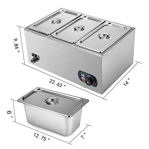 1 VEVOR+Commercial+Food+Warmer+Stainless