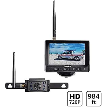 Haloview Mc5111 5 720p Hd Digital Wireless Backup Camera System 5 Lcd Rear View Monitor And Ip69k Waterproof Reversing Built In Dvr Kit For