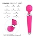 Wand Massager Waterproof with 10 Powerful Multi Speed Strong Vibration Patterns, Rechargeable Magic Body Electric Handheld Massager for Muscle Aches and Sports Recovery (Pink)