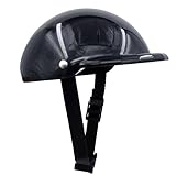 CAZZO Cool Pet Dog Motorcycles Bike Helmet/Sunglasses for Sun Rain Protection,Funny Halloween Cosplay Costume and Christmas Gifts for Cats Dogs (Black Helmet)