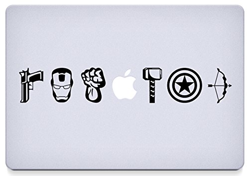 Avengers - Line - Up - Macbook - Decal