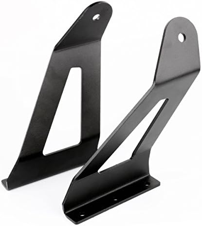 Primeprolight 50Inch Upper Windshield Mounting Brackets LED Curved Light Bar Fit Jeep XJ Cherokee