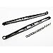 Hot Racing YEX56U01 Black Aluminum Rear Upper Links for Yeti XL