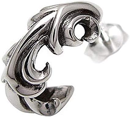 Amazon Pi0360 111 ブランド名 2pieces ピアス メンズ シルバー メンズピアス フープ 波 Pi0360 片耳分1個売り ピアス 通販