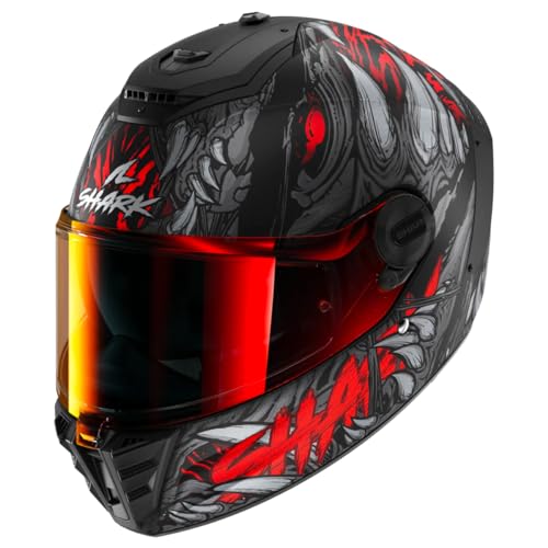 SHARK, Integral Motorcycle Helmet SPARTAN RS SHAYTAN Mat Black Red Anthracite, XL