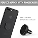 Phone Magnetic Car Mount and Finger Ring Holder, ANARONA 360° Rotation Zinc Alloy Grip Finger Ring Stand for iPhone 8, 7, Plus, 6, 6S, 5s, 5c, Galaxy S7, S7 Edge, S6, S8, Tablets and GPS (Space Grey)