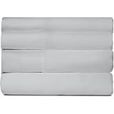 SHEEX Active Comfort Anti-Wrinkle Cooling Sheets, Queen, Silver Cloud | Oeko-TEX&reg; Certified, Moisture-Wicking, Deep Pocket, Breathable, Cooling Sheets for Hot Sleepers, Ultra-Soft Fabric