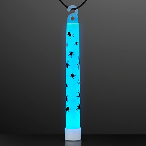 25 Bats & Spiders Halloween Glow Sticks in Assorted Colors