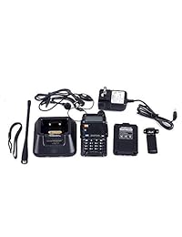 Baofeng UV 5R Radio bidireccional de correa dual 136 174   400 480 Mhz Walkie Talkie 1800mAh Li ion