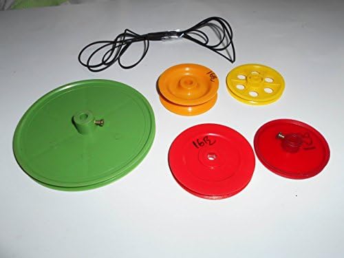 vyga Science Projects Kit for DIY 5 Types of Big Pulley Wheels with 4 Long Gear Belt