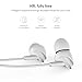 UiiSii C200 in Ear Headphones with Mic Earphones Stereo Earbuds Bass 3.5mm Jack Headset for Apple iOS and Android Computer PC Tablet(White)