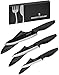 Exclusive Ceramic Knife Set - 3 Essential Kitchen Knives with Sheaths: 6
