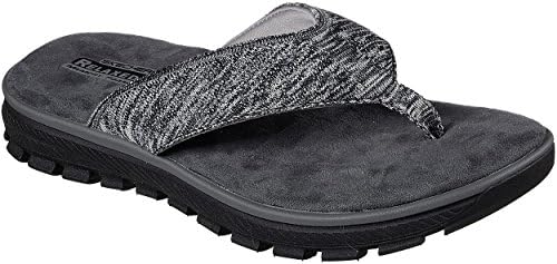 Skechers Mens Lencen Terek Relaxd Fit Flip Flops 7 Black