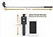 Selfie Stick, PerfectDay Self-portrait Monopod Extendable Selfie Stick with Built in Remote Shutter, Adjustable Phone Holder for iPhone 6s/ 6/ 6 Plus, iPhone 5 5s 5c, Android, Wired, Black
