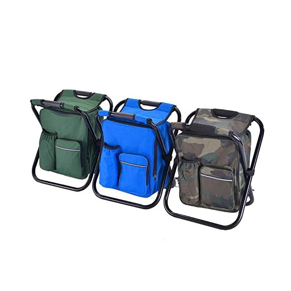 Kinnart Langlebiger Klapphocker Sitz, Angelsitz, Klapp Camping Camping Stuhl Hocker Tragbarer Rucksack Kühler Wander… – Bild 3