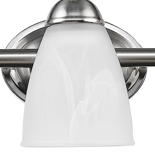Globe Electric 50783 3Light Exclusive Vanity Light, Satin Nickel