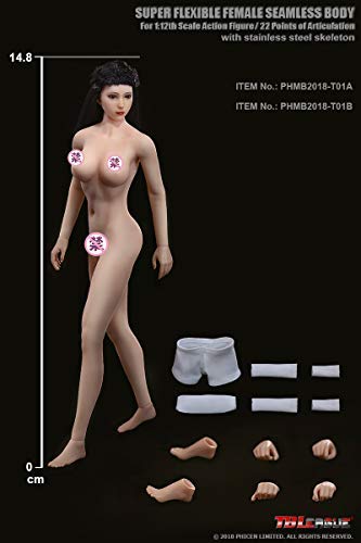OBEST TBLeague 1/12 Scale Figure Body Seamless Body gravure Model Body Set White Skin PHMB2018-T01A (PHMB2018-T01A)