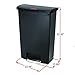 Rubbermaid Commercial Products Streamline Slim Step-On Plastic Trash Garbage Can, 24 Gallon, Black, Hands-Free Garbage Can for Medical Waste in Hospitals/Lab/Emergency/Patient Rooms
