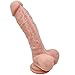 Bigbanana 8 Inches Liquid Silicone Dildo with Realistic Penis Suction Cup, 1.2 Pound