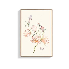 Framed Canvas Wall Art for Living Room, Bedroom Beautiful Flowers Canvas Prints for Home Decoration Ready to Hanging - 16x24 inches