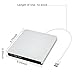 PowMax External CD Drive YIKUER USB 3.0 Slim Portable DVD/CD-RW Burner-Drive-Write With Built-in USB 3.0 Cable For Apple Macbook-Macbook Pro-Macbook And Laptop /Desktops Win 7/8.1/10 and Linux OS