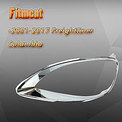 BACLAUGH Chrome Headlight Bezel Trim Driver