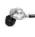 DOZYANT Vertical 12 Feet Propane Regulator and Hose Universal Grill Regulator Replacement Parts, QCC1 Hose and Regulator for Most LP Gas Grill, Heater and Fire Pit Table,3/8